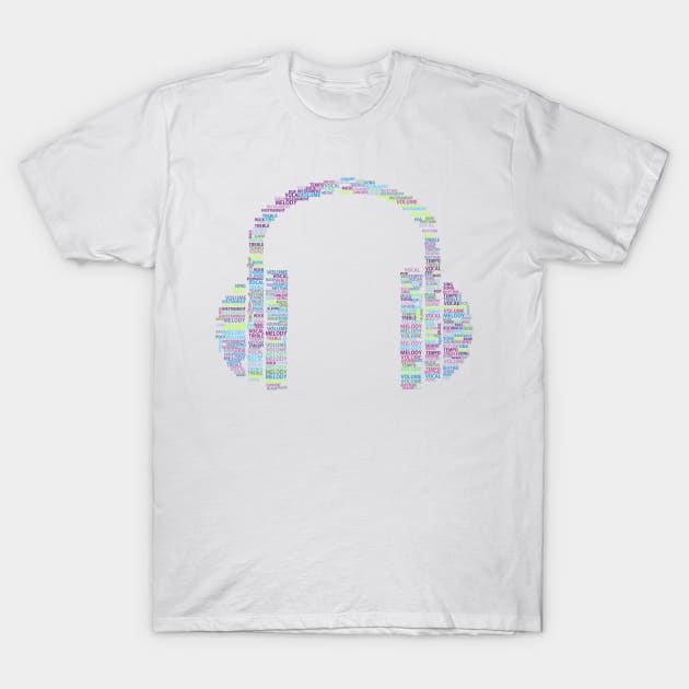 Headphones T-Shirt by Njuguman